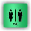 Cedule wc dámy a pánové – plast (piktogram)