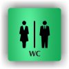 Piktogram - WC DÁMY A PÁNOVÉ