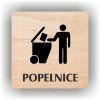 Cedule popelnice – plast (piktogram)