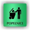 Cedule popelnice – plast (piktogram)