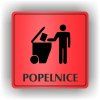 Cedule popelnice – plast (piktogram)