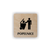 Cedule popelnice | Piktogram (čtverec)