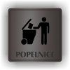 Cedule popelnice – plast (piktogram)