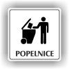 Cedule popelnice – plast (piktogram)
