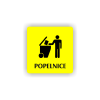 Cedule popelnice | Piktogram (čtverec)