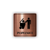 Cedule popelnice | Piktogram (čtverec)