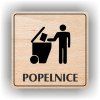 Cedule popelnice – plast (piktogram)
