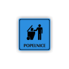 Cedule popelnice | Piktogram (čtverec)
