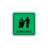 Cedule popelnice | Piktogram (čtverec)