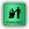 Cedule popelnice – plast (piktogram)