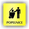 Cedule popelnice – plast (piktogram)