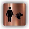 Cedule umývárna ženy – plast (piktogram)