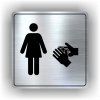 Cedule umývárna ženy – plast (piktogram)