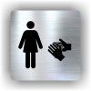 Cedule umývárna ženy – plast (piktogram)