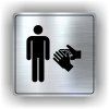 Cedule umývárna muži – plast (piktogram)