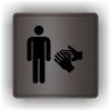 Cedule umývárna muži – plast (piktogram)