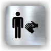 Cedule umývárna muži – plast (piktogram)