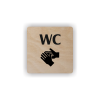 Cedule wc | Piktogram (čtverec)
