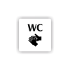 Cedule wc | Piktogram (čtverec)
