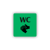 Cedule wc | Piktogram (čtverec)