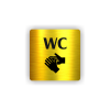 Cedule wc | Piktogram (čtverec)