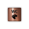 Cedule wc | Piktogram (čtverec)
