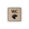 Cedule wc | Piktogram (čtverec)