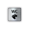 Cedule wc | Piktogram (čtverec)