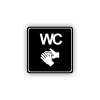 Cedule wc | Piktogram (čtverec)