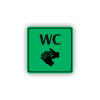 Cedule wc | Piktogram (čtverec)