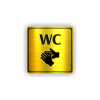 Cedule wc | Piktogram (čtverec)