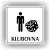 Cedule klubovna – plast (piktogram)