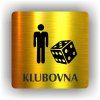Cedule klubovna – plast (piktogram)