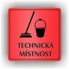 Cedule technická místnost – plast (piktogram)