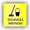 Cedule technická místnost – plast (piktogram)