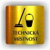 Cedule technická místnost – plast (piktogram)
