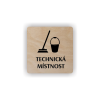 Cedule technická místnost | Piktogram (čtverec)