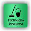Cedule technická místnost – plast (piktogram)
