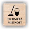 Cedule technická místnost – plast (piktogram)