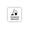 Cedule technická místnost | Piktogram (čtverec)