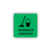 Cedule technická místnost | Piktogram (čtverec)