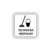 Cedule technická místnost | Piktogram (čtverec)