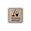 Cedule technická místnost | Piktogram (čtverec)