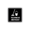 Cedule technická místnost | Piktogram (čtverec)