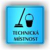 Cedule technická místnost – plast (piktogram)