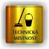 Cedule technická místnost – plast (piktogram)