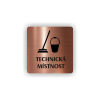 Cedule technická místnost | Piktogram (čtverec)