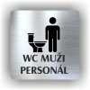 Piktogram - WC MUŽI PERSONÁL