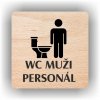 Piktogram - WC MUŽI PERSONÁL