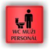 Piktogram - WC MUŽI PERSONÁL